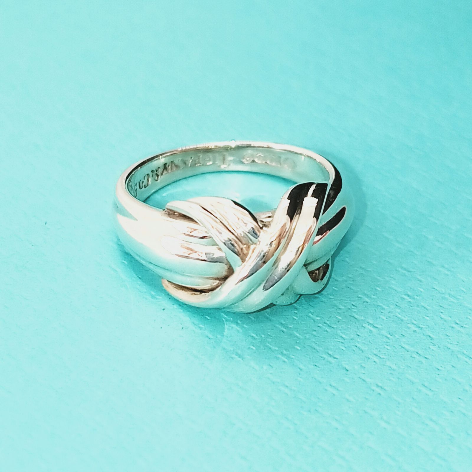 新品仕上げ】TIFFANY ティファニー シグネチャークロス リング