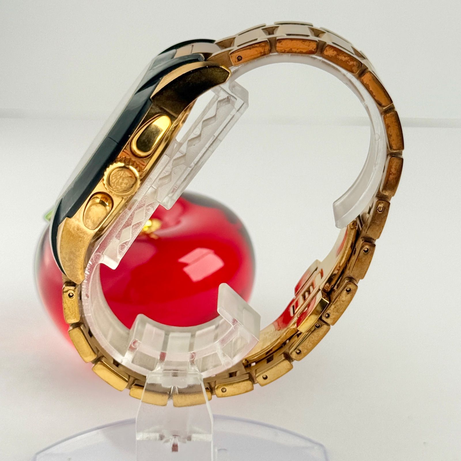 ヴェルサーチ クロノグラフ メデューサ 新品電池 メンズ 腕時計 870