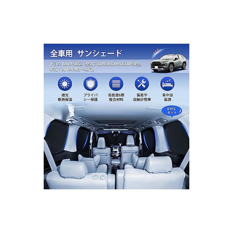 CARVANTA RAV4 50系 サンシェード フルセット - メルカリ