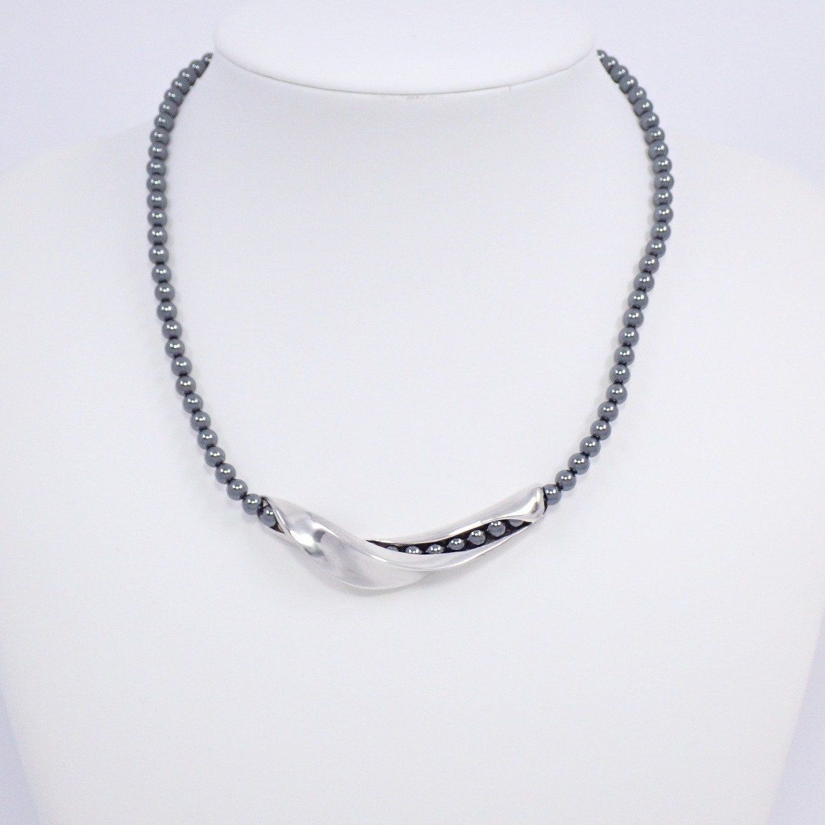 ジョージジェンセン ネックレス ヘマタイト HaH シルバー 925 ジョージジェンセン ネックレス ヘマタイト HaH シルバー 925