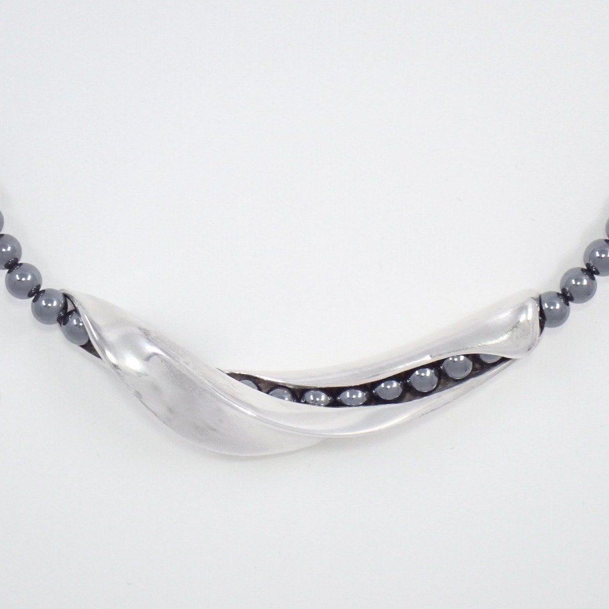 ジョージジェンセン ネックレス ヘマタイト HaH シルバー 925 ジョージジェンセン ネックレス ヘマタイト HaH シルバー 925