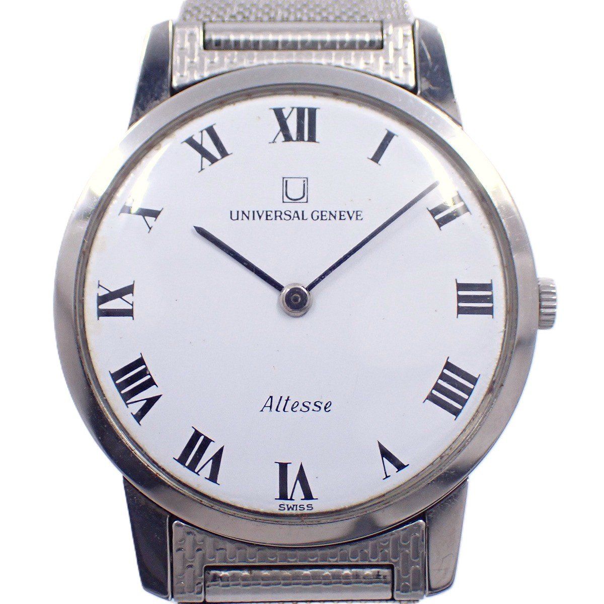 ユニバーサルジュネーブ Altesse ラウンド型 手巻き メンズ 腕時計 白
