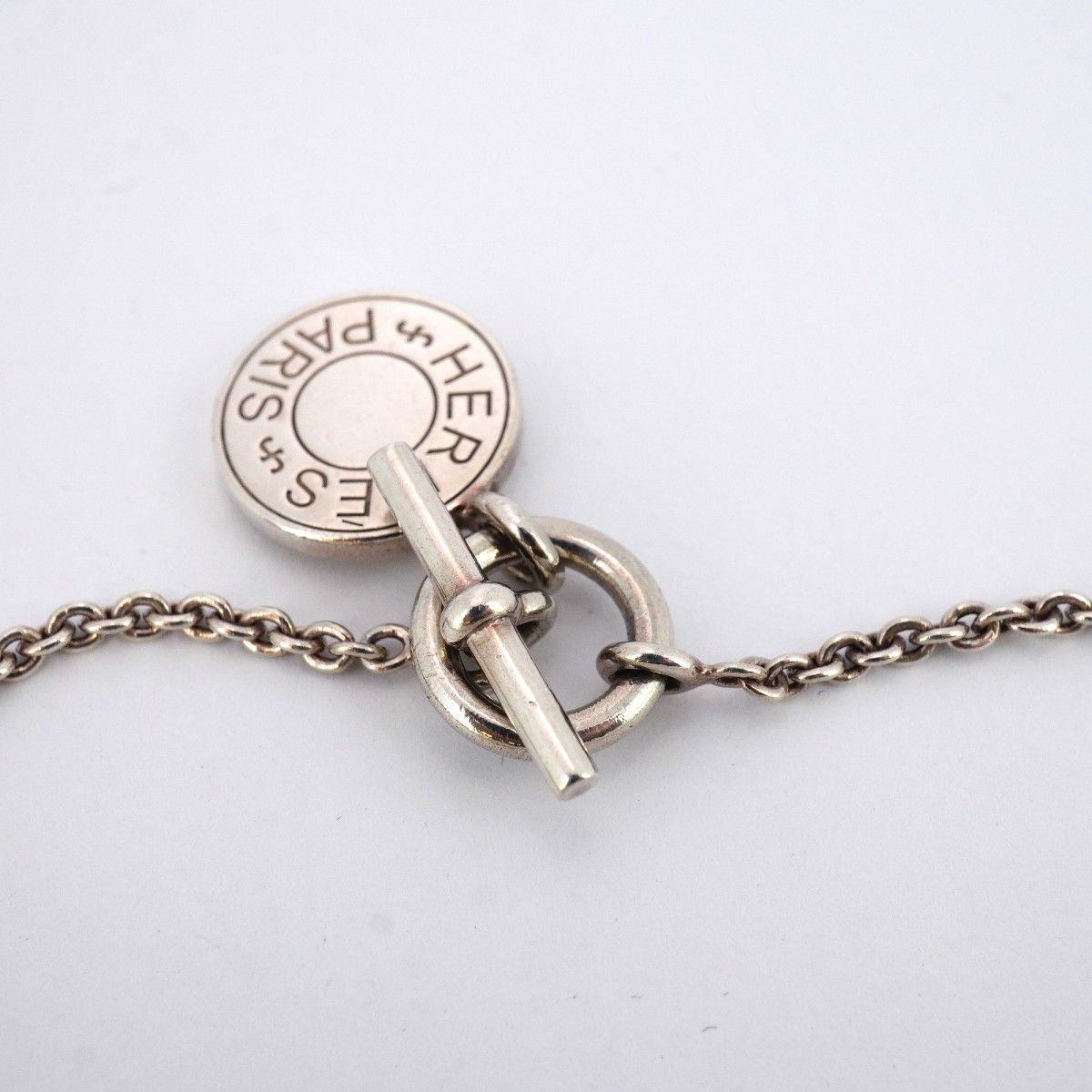 5jpb0583】エルメス ネックレス セリエ シルバー925【中古】レディース