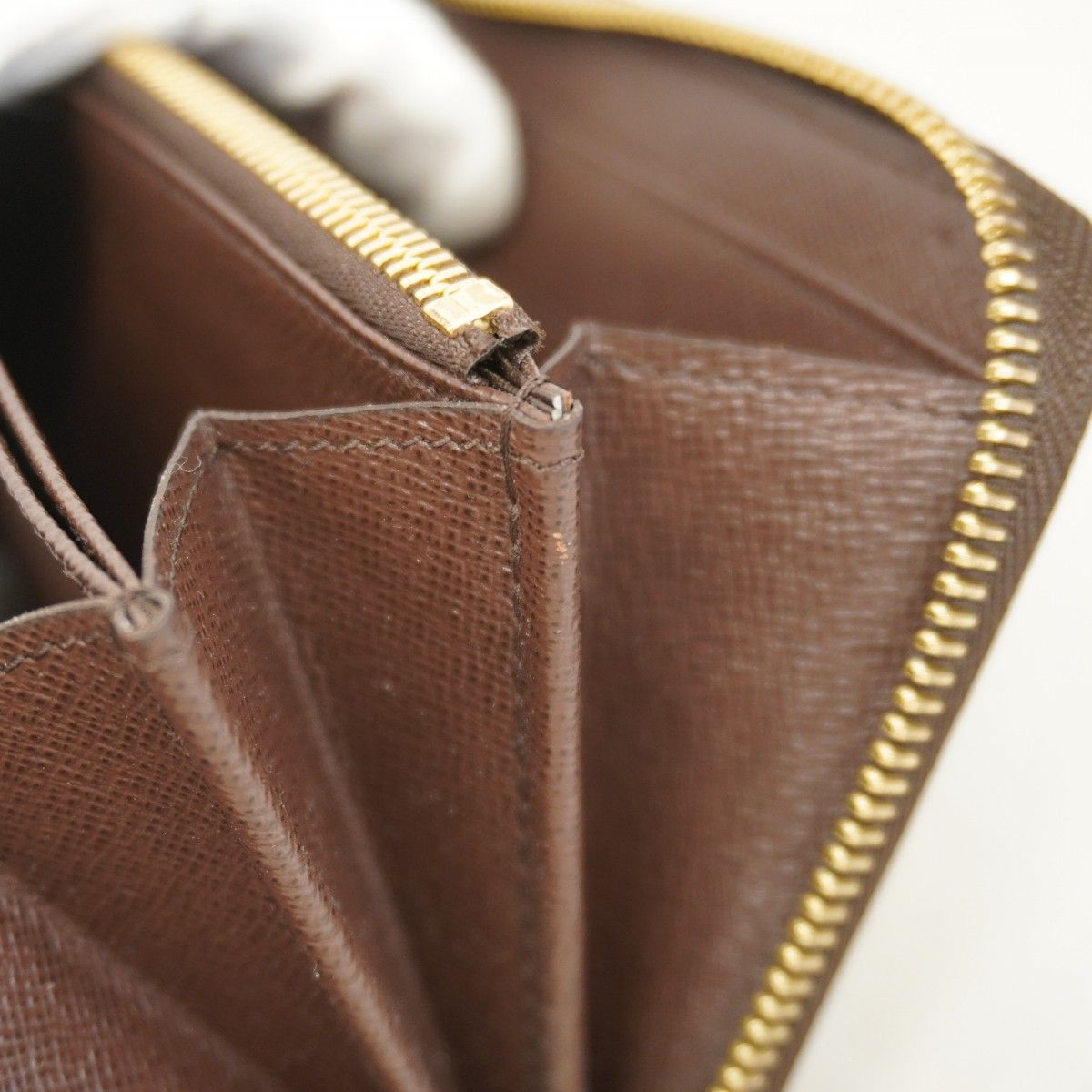 5pd6057】ルイヴィトン 長財布 ダミエ ジッピーウォレット N60015