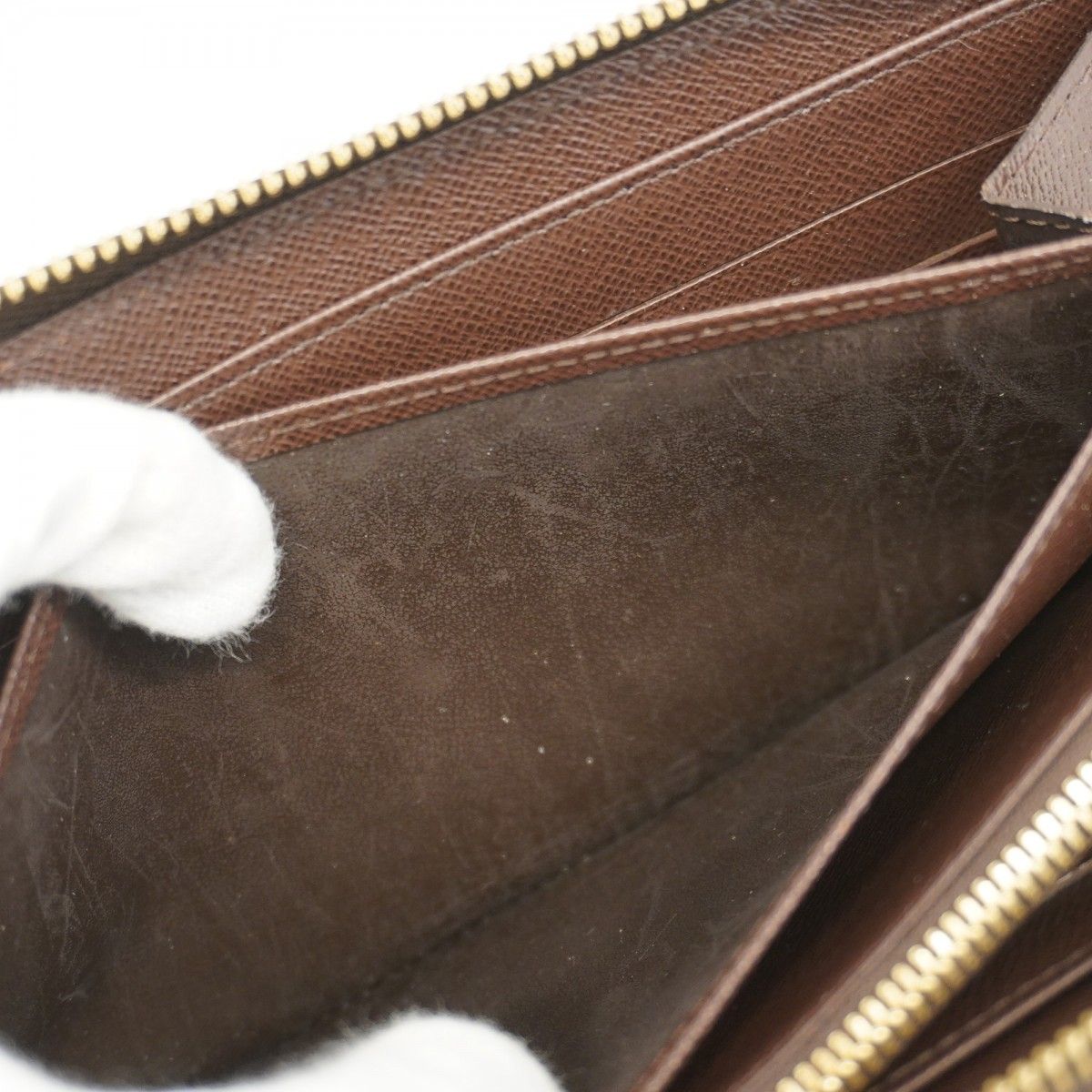 5pd6057】ルイヴィトン 長財布 ダミエ ジッピーウォレット N60015