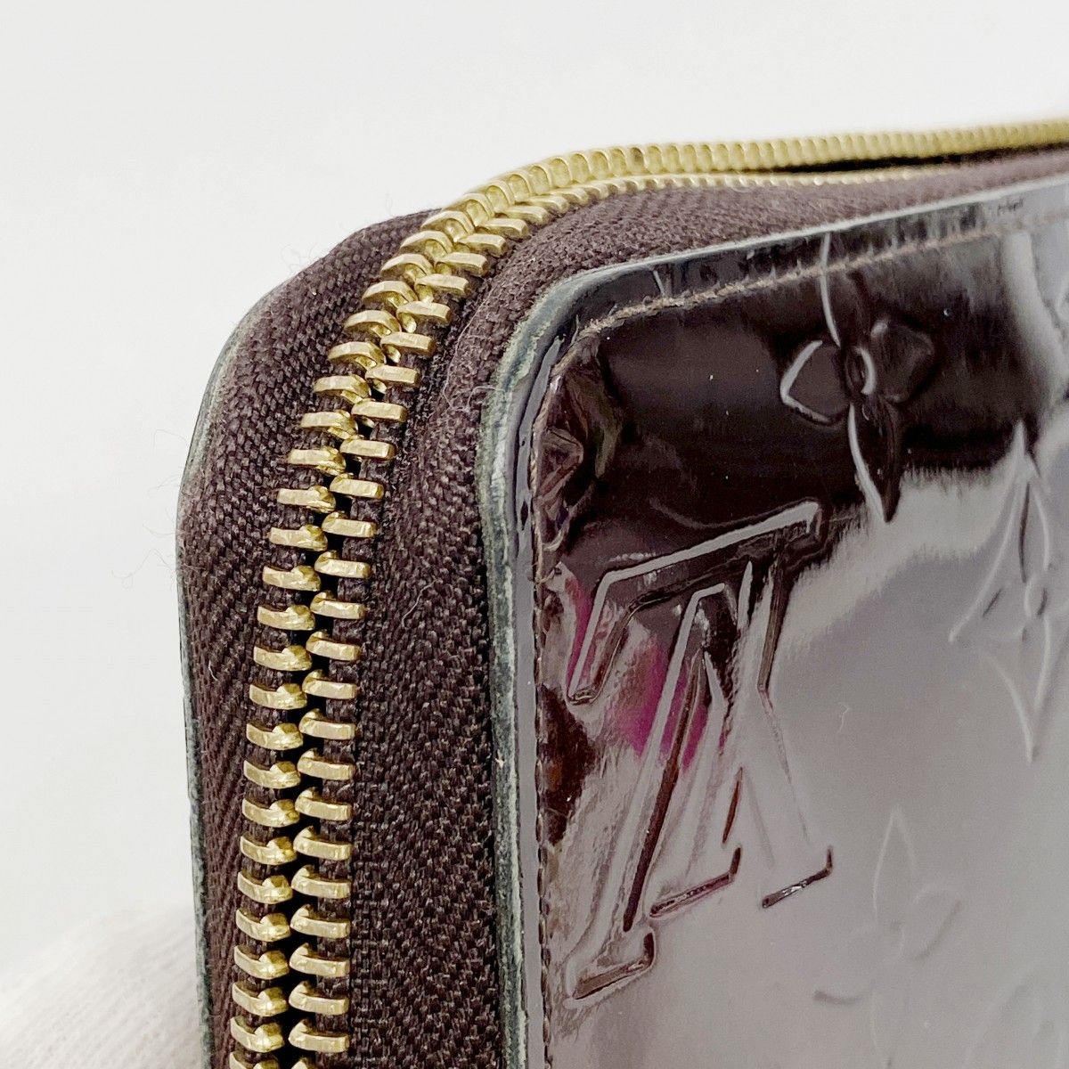 5pd6178-k】ルイヴィトン 長財布 ヴェルニ ジッピーウォレット M93522