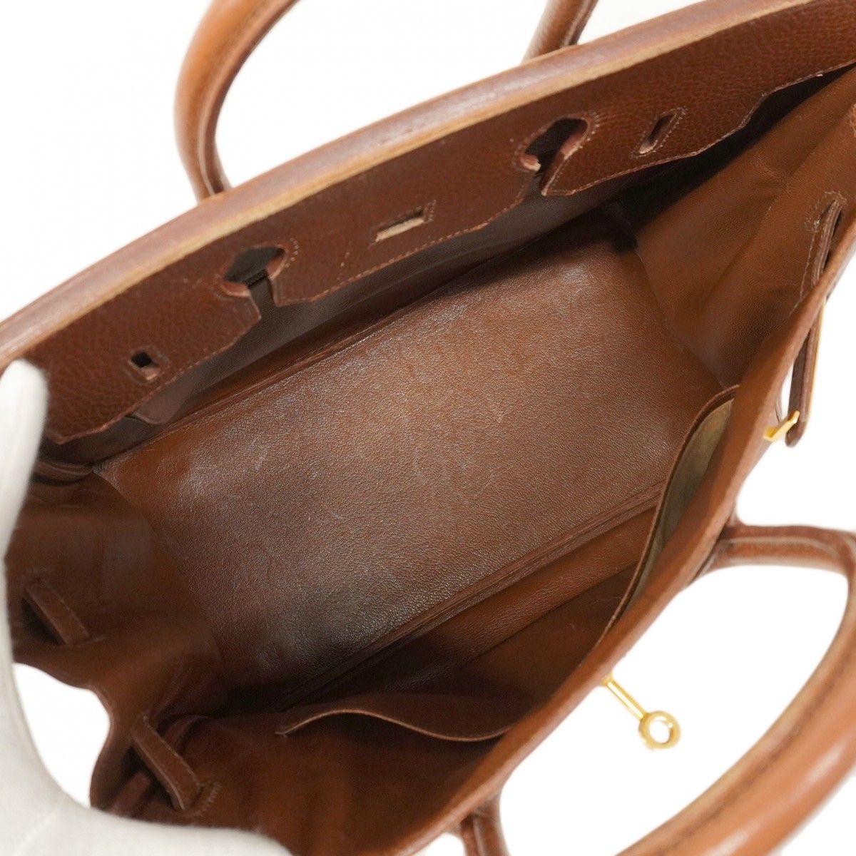 5pd6225】エルメス ハンドバッグ オータクロア32 アルデンヌ マロン