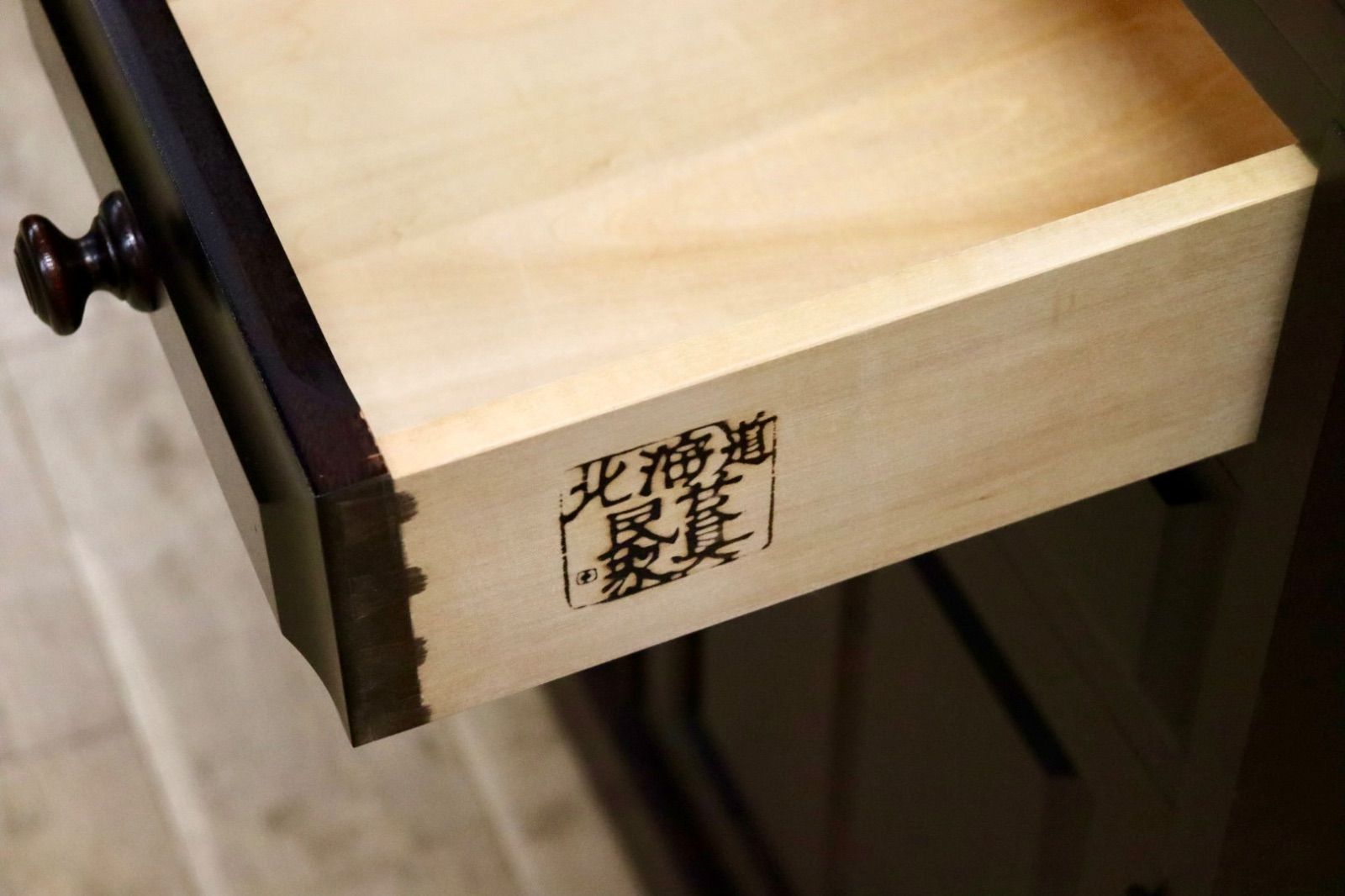 GMIK772A○北海道民芸家具 食器棚 水屋棚 カップボード 飾り棚