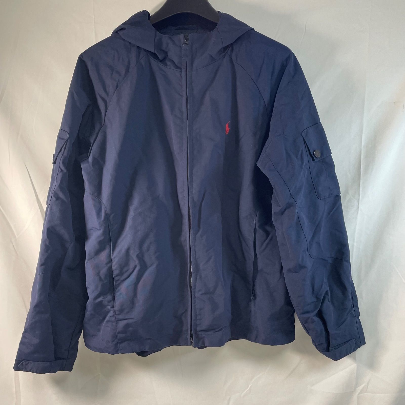 Polo Ralph Lauren フード付きナイロンジャケット M ブルー POLO ポロ