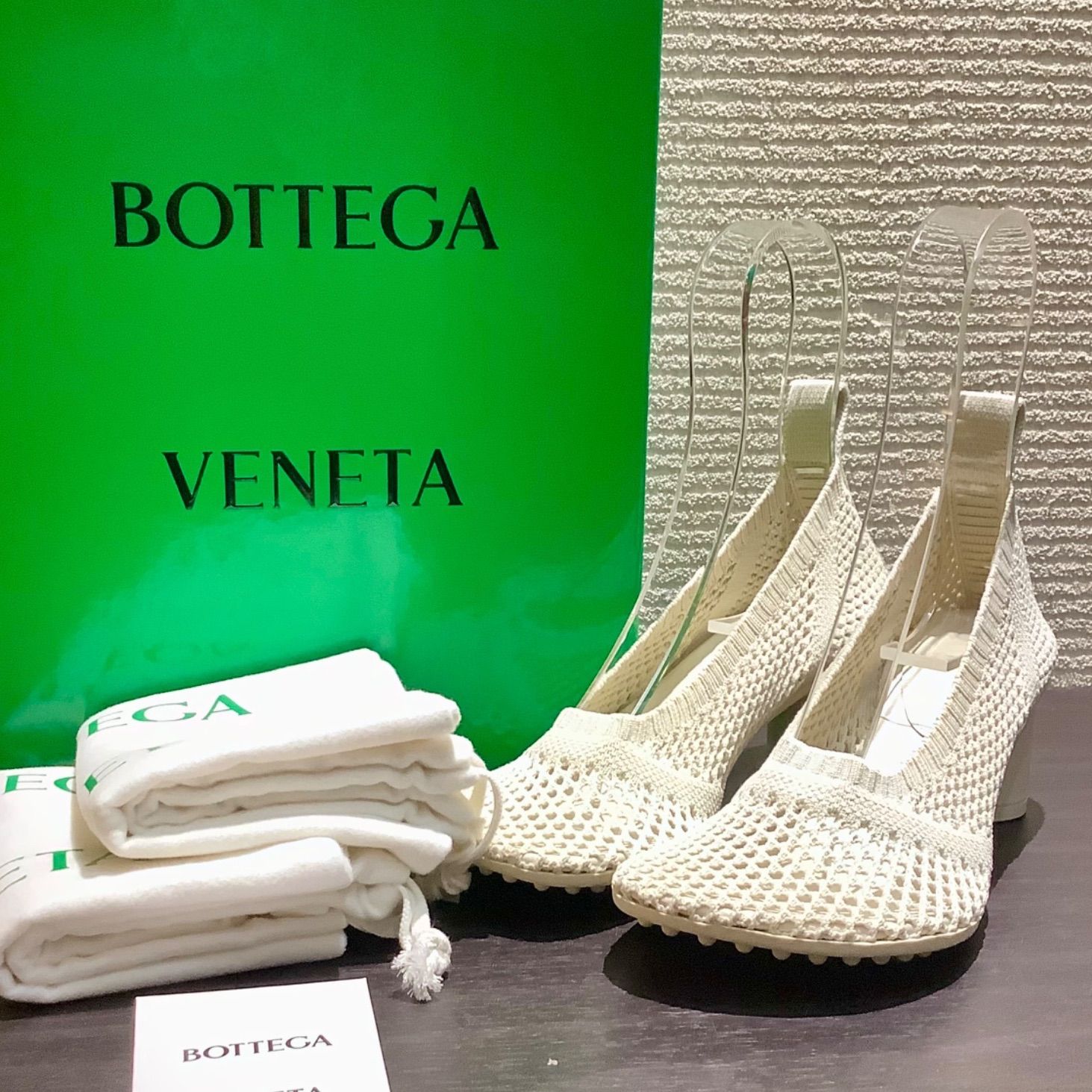 BOTTEGA VENETA アトミックパンプス ボッテガヴェネタ BOTTEGAVENETA ATOMIC PUMP メッシュ ニット