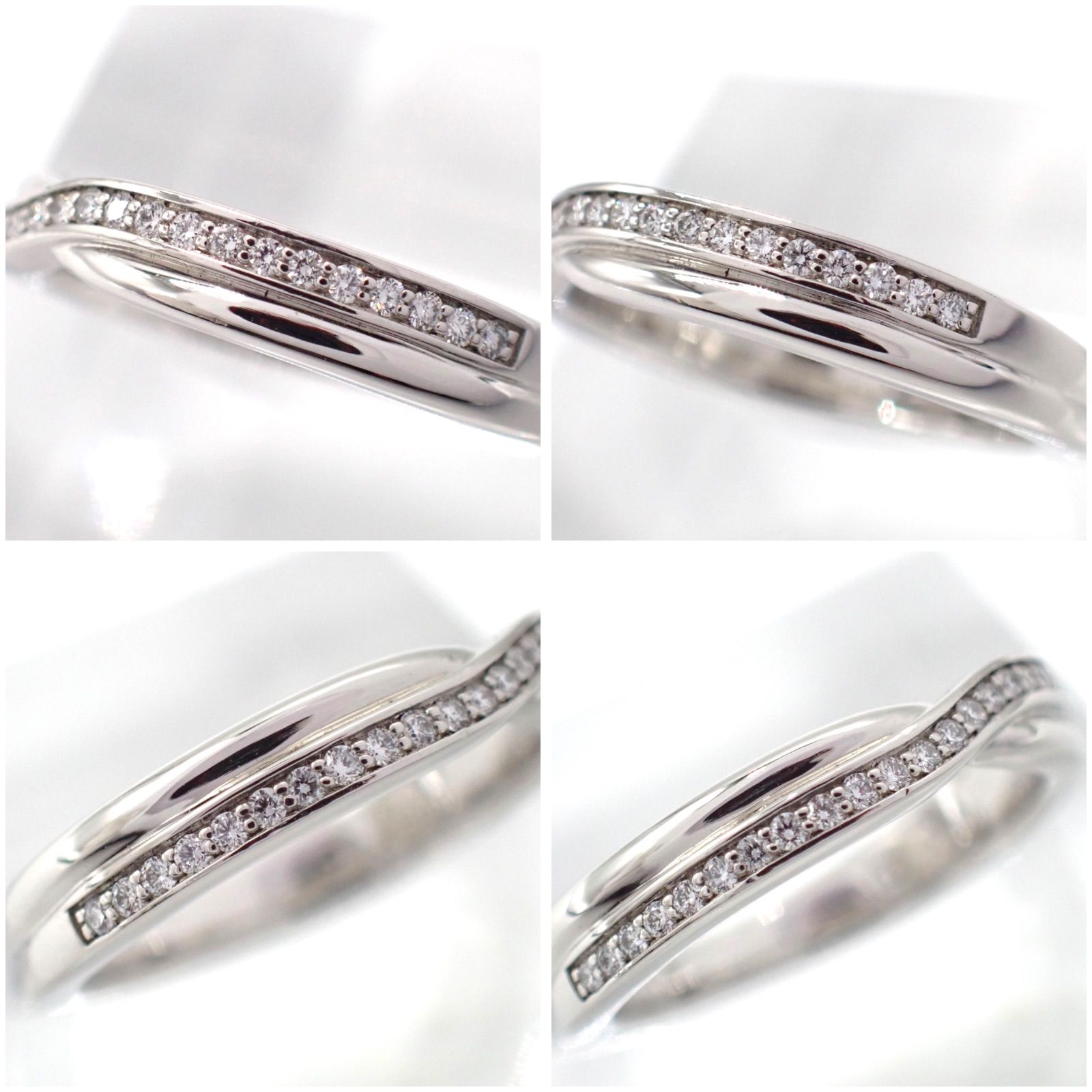 【新品仕上げ】ハリーウィンストン　トリスト　ワンロウ　リング　プラチナ　8.5号 HARRY WINSTON トリスト・ワンロウ・バンドリング|指輪 - lia makana