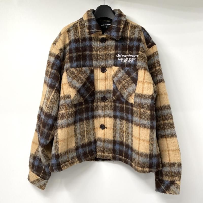 中古】DREAMTEAM D Star Logo Mohair Flannel Jacket ブラウン サイズL