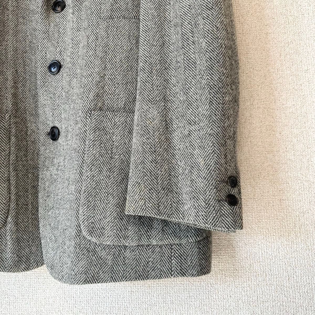 希少90s ISSEY MIYAKE イッセイミヤケ ヘリンボーン柄ツイードウール
