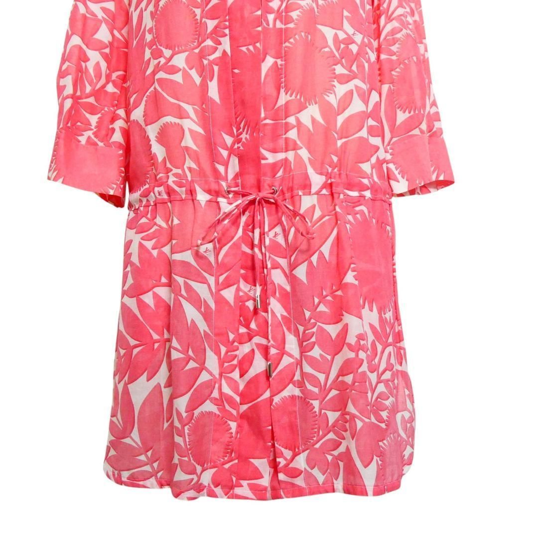 美品LOUIS VUITTON ルイヴィトン サイズ38 花柄 総柄 コットン×シルク