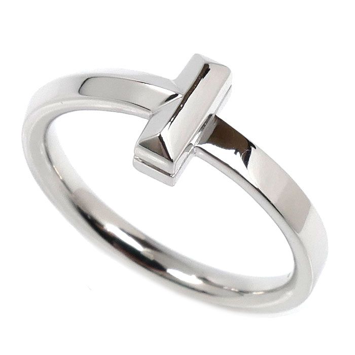 TIFFANY&Co. ティファニー K18WG ホワイトゴールド Tワン リング・指輪