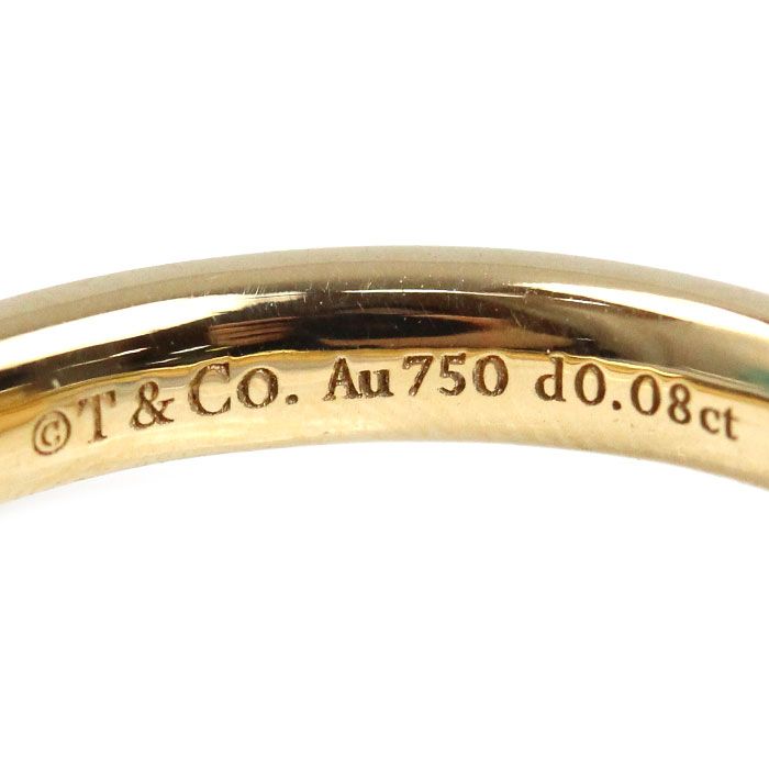 TIFFANY&Co. ティファニー K18YG イエローゴールド Tワン ナロー