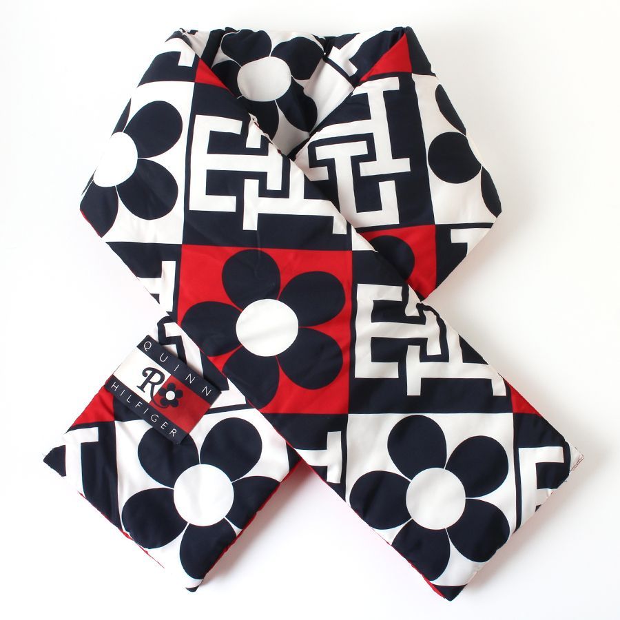 WL 25068 TOMMY RICHARD QUINN トミー ヒルフィガー リチャードクイン 中綿 マフラー ストール OS リバーシブル コラボ