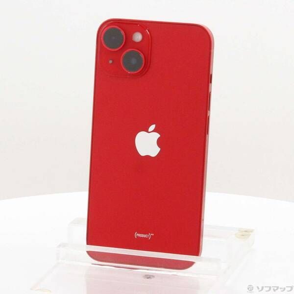 中古品〕 iPhone14 128GB プロダクトレッド MPV93J／A SIMフリー【352
