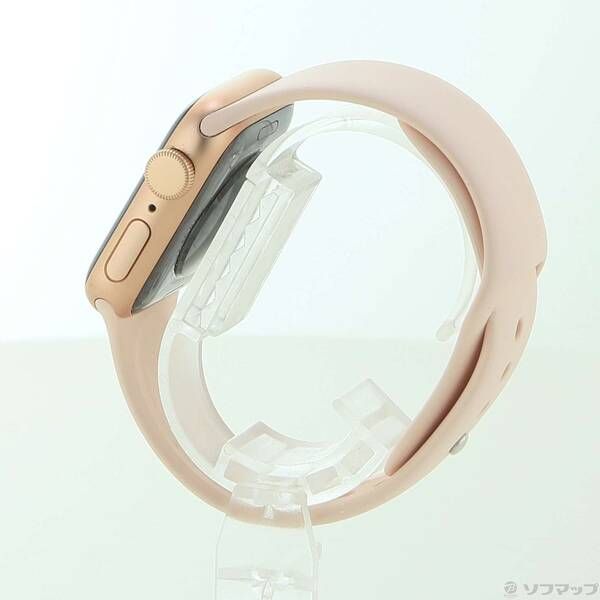 〔 品〕 Apple Watch SE 第1世代 GPS 40 mm ゴールドアルミニウムケース ピンクサンドスポーツバンド 344