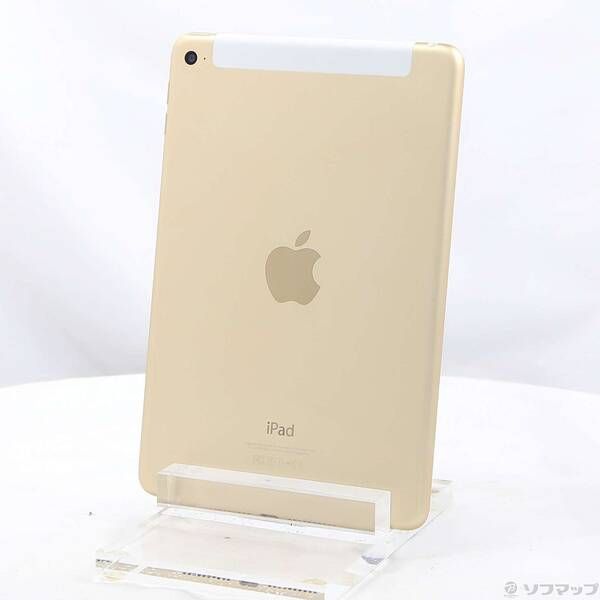 中古品〕 iPad mini 4 32GB ゴールド MNWG2J／A docomoロック解除SIM
