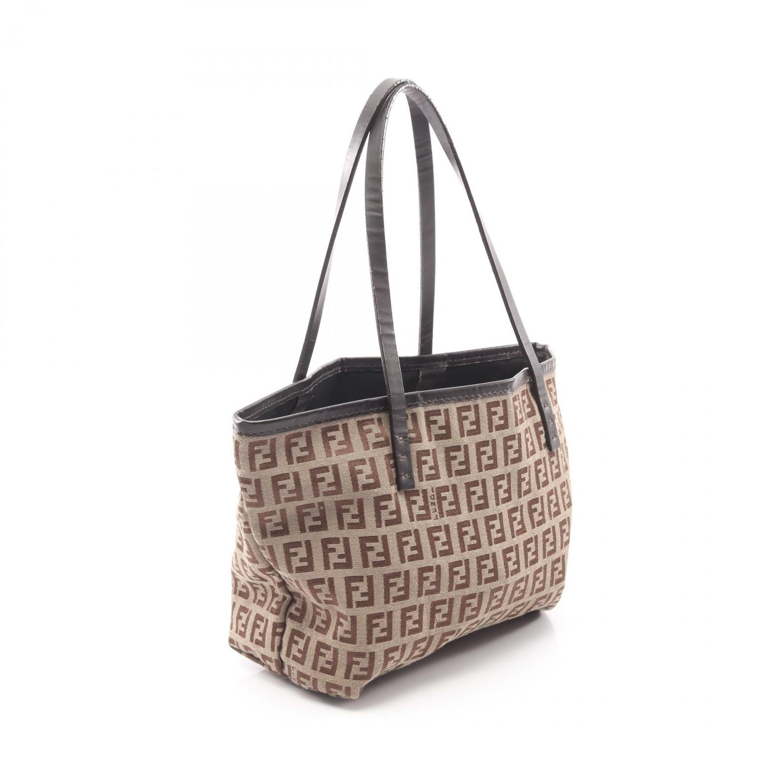 フェンディ FENDI トートバッグ ズッキーノ 8BH056 ブラウン/ダークブ