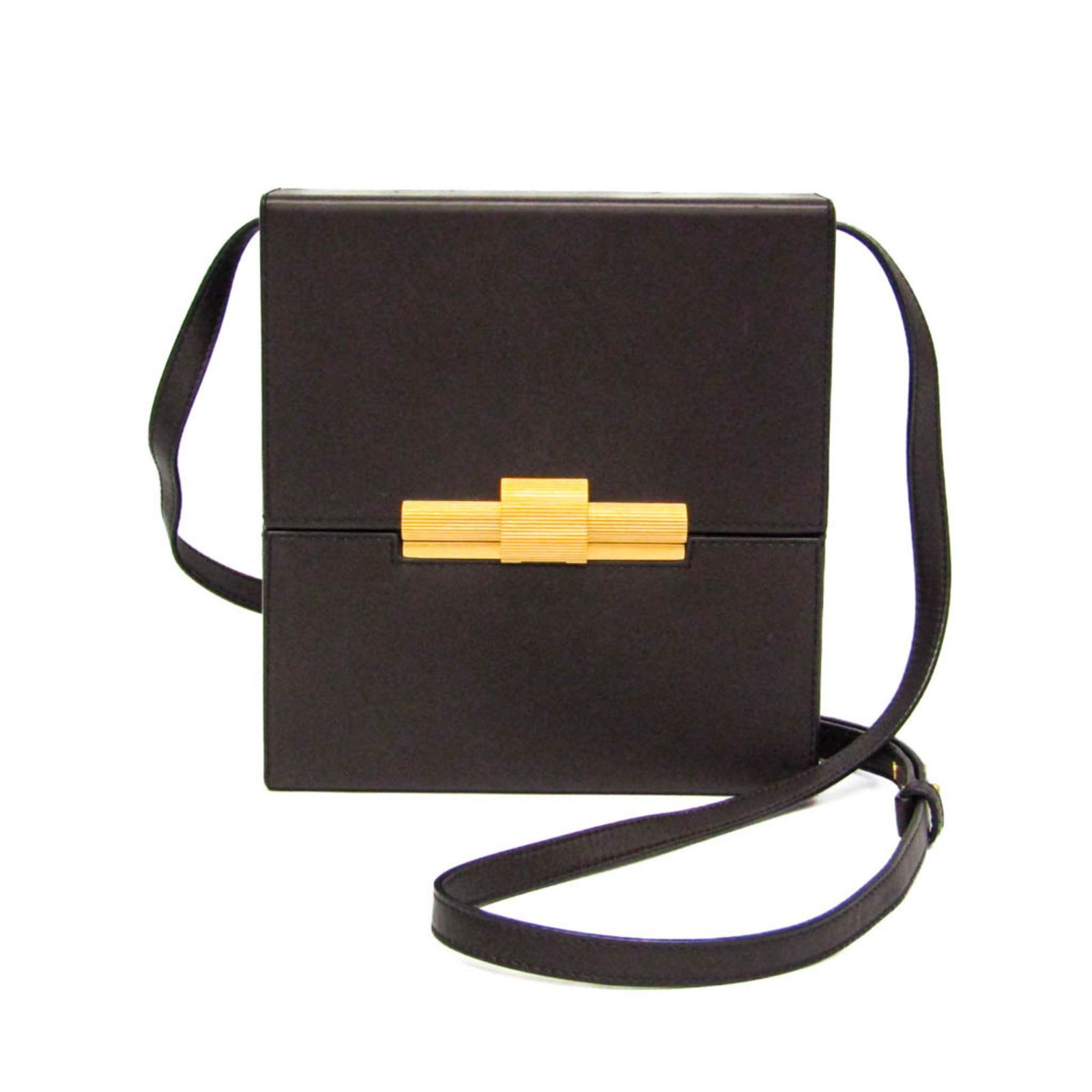 ボッテガ　ダークブラウン レザー ショルダーバッグ ボッテガ・ヴェネタ(Bottega Veneta) デイジー DAISEY レディース