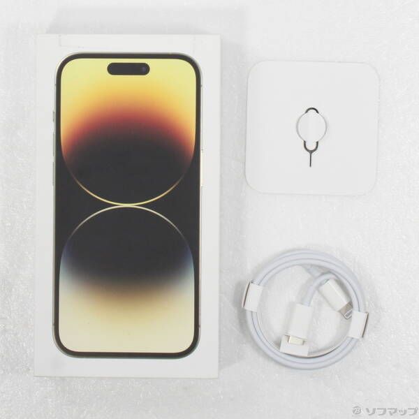 256GB ゴールド Pro SIMフリー 0 iPhone iPhone14 au 本体 〔中古