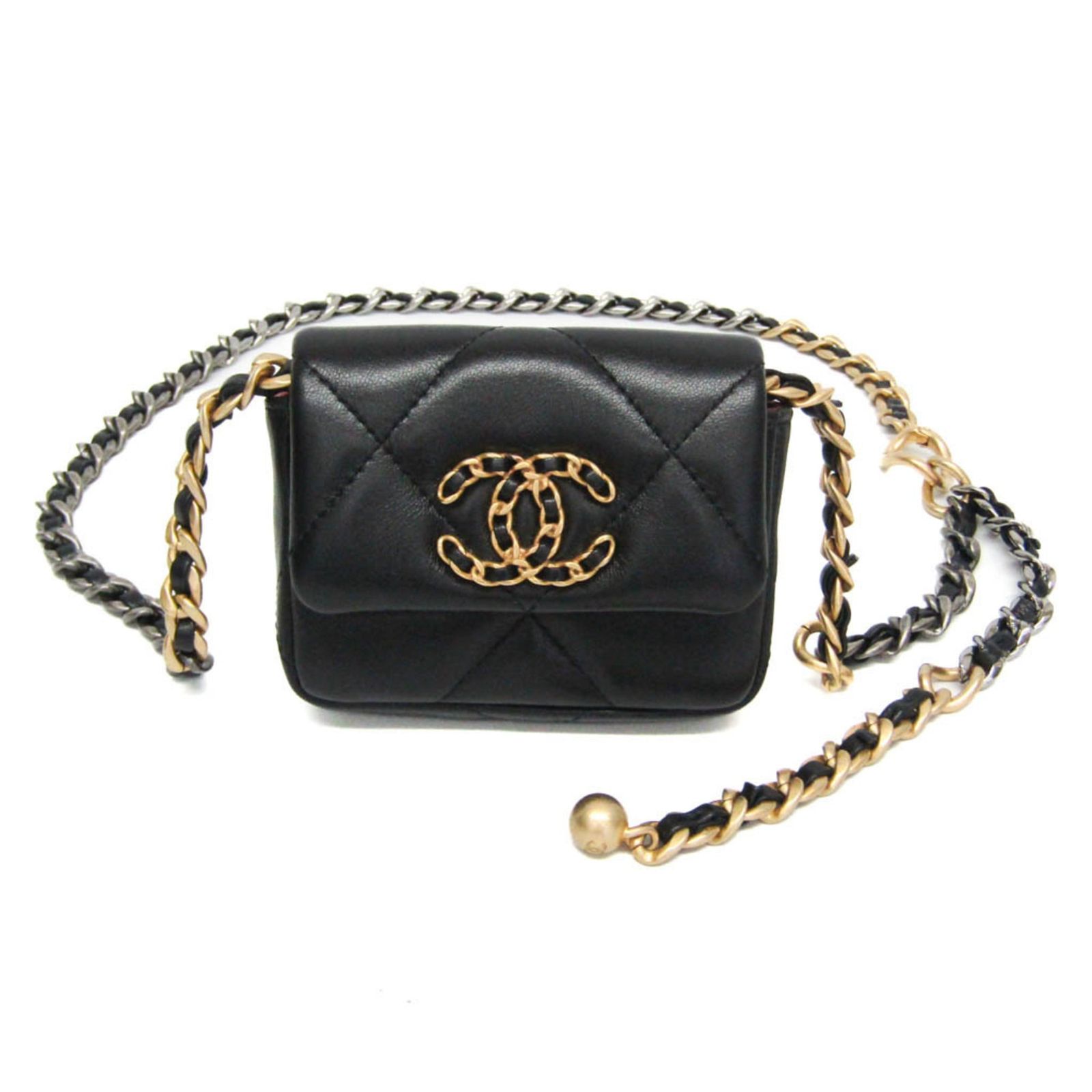 シャネル(Chanel) シャネル19 チェーンベルトバッグ レディース レザー 