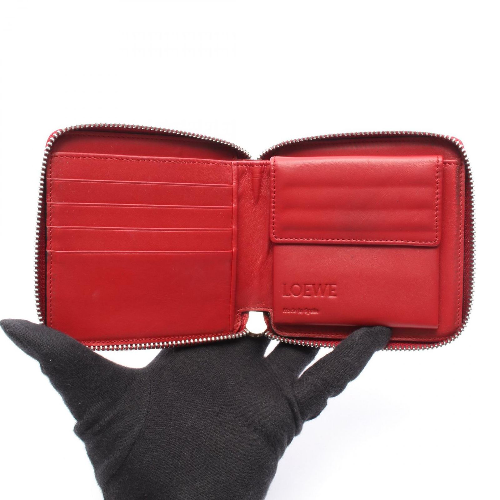 ロエベ　ラウンドジップウォレット LOEWE（ロエベ） メイズ スクエア ジップウォレット／ラウンド