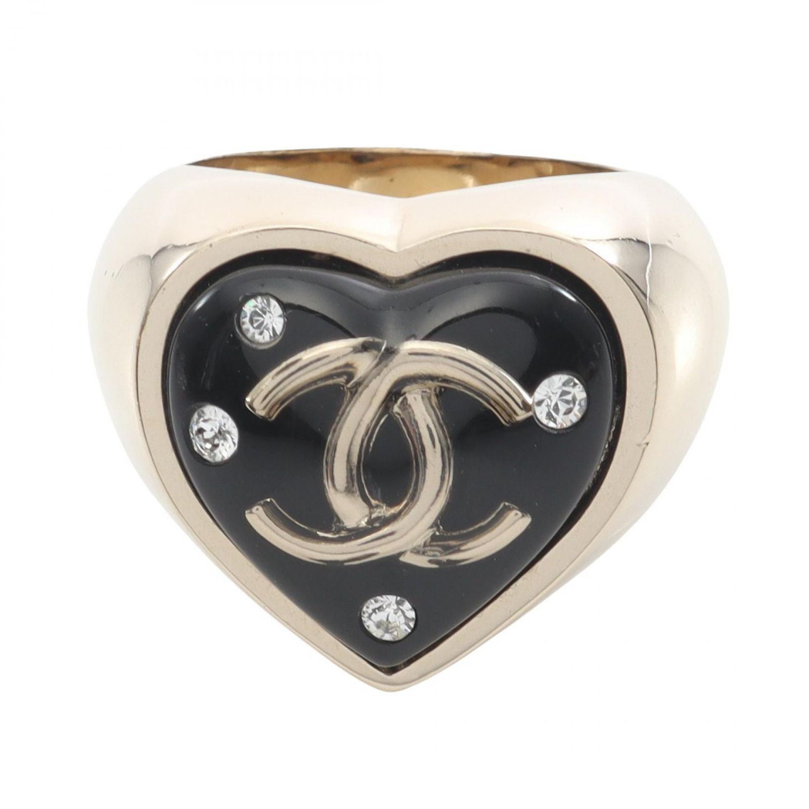 シャネル CHANEL リング・指輪 ココマーク ハート GP（ゴールドメッキ 