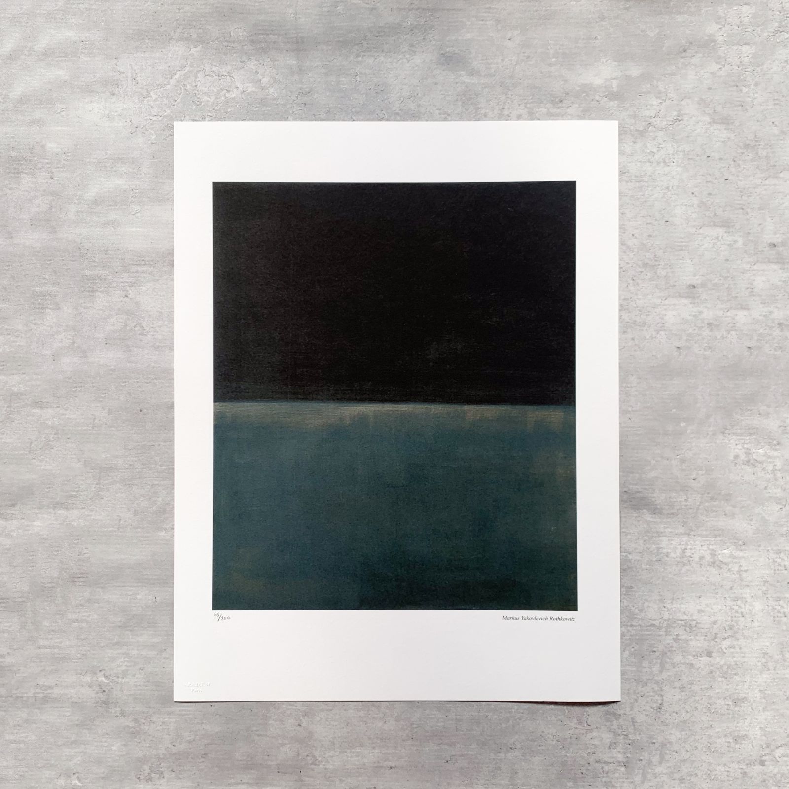 アートポスター マーク・ロスコ Black and grey stripes アートポスター マーク・ロスコ Black and grey stripes アート