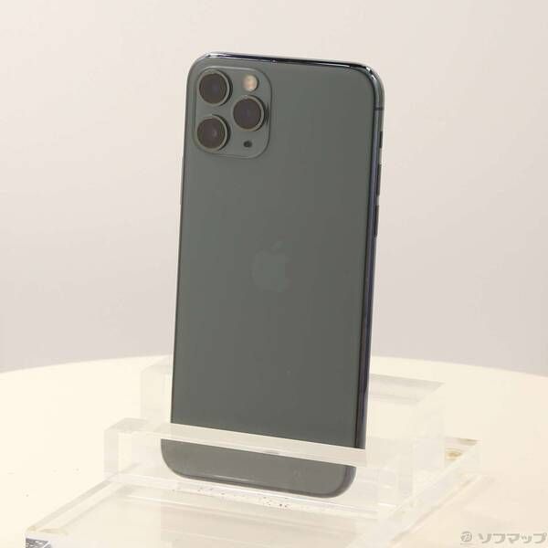 中古品〕 iPhone11 Pro 64GB ミッドナイトグリーン MWC62J／A SIM