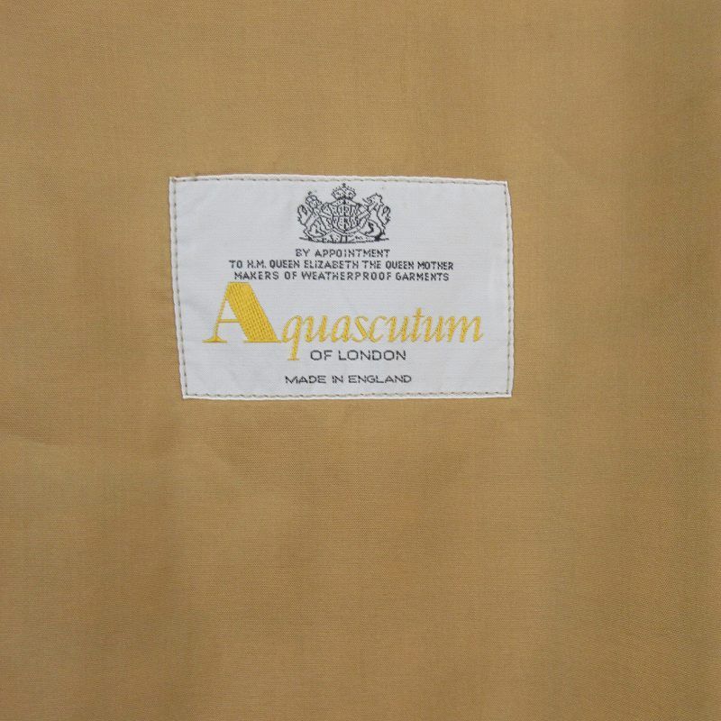 アクアスキュータム AQUASCUTUM 80s 90s 英国製 トレンチコート ロング