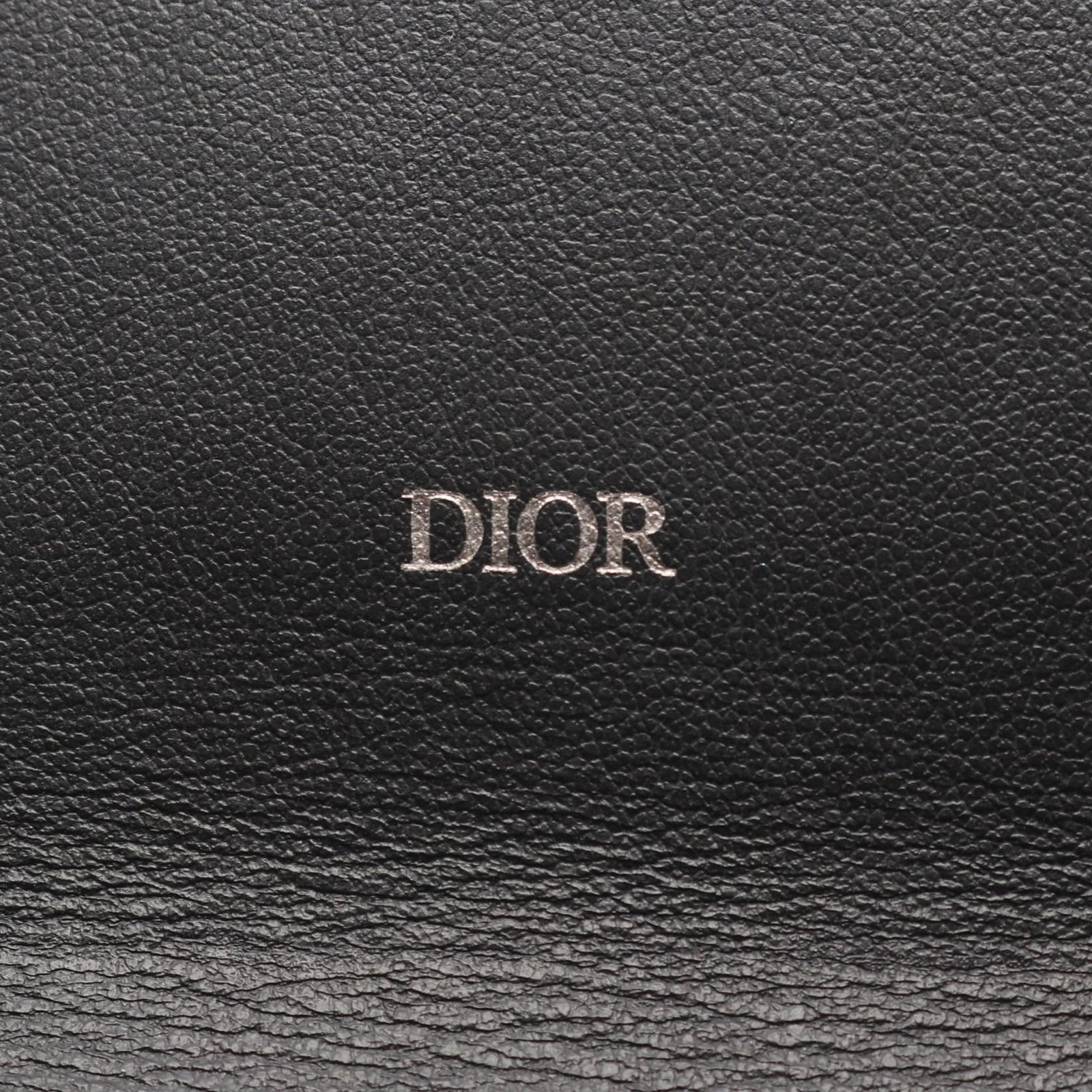 ディオール Dior 二つ折り長財布 オブリーク ネイビー/ベージュ