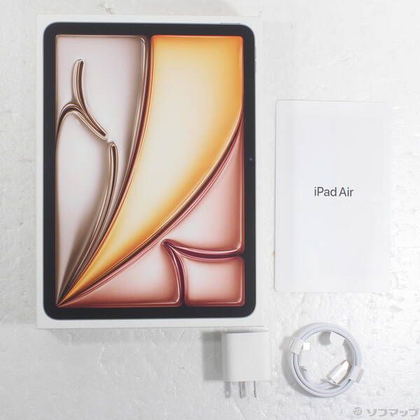 中古品〕 iPad Air 11インチ 第6世代 128GB スターライト MUWE3J／A Wi