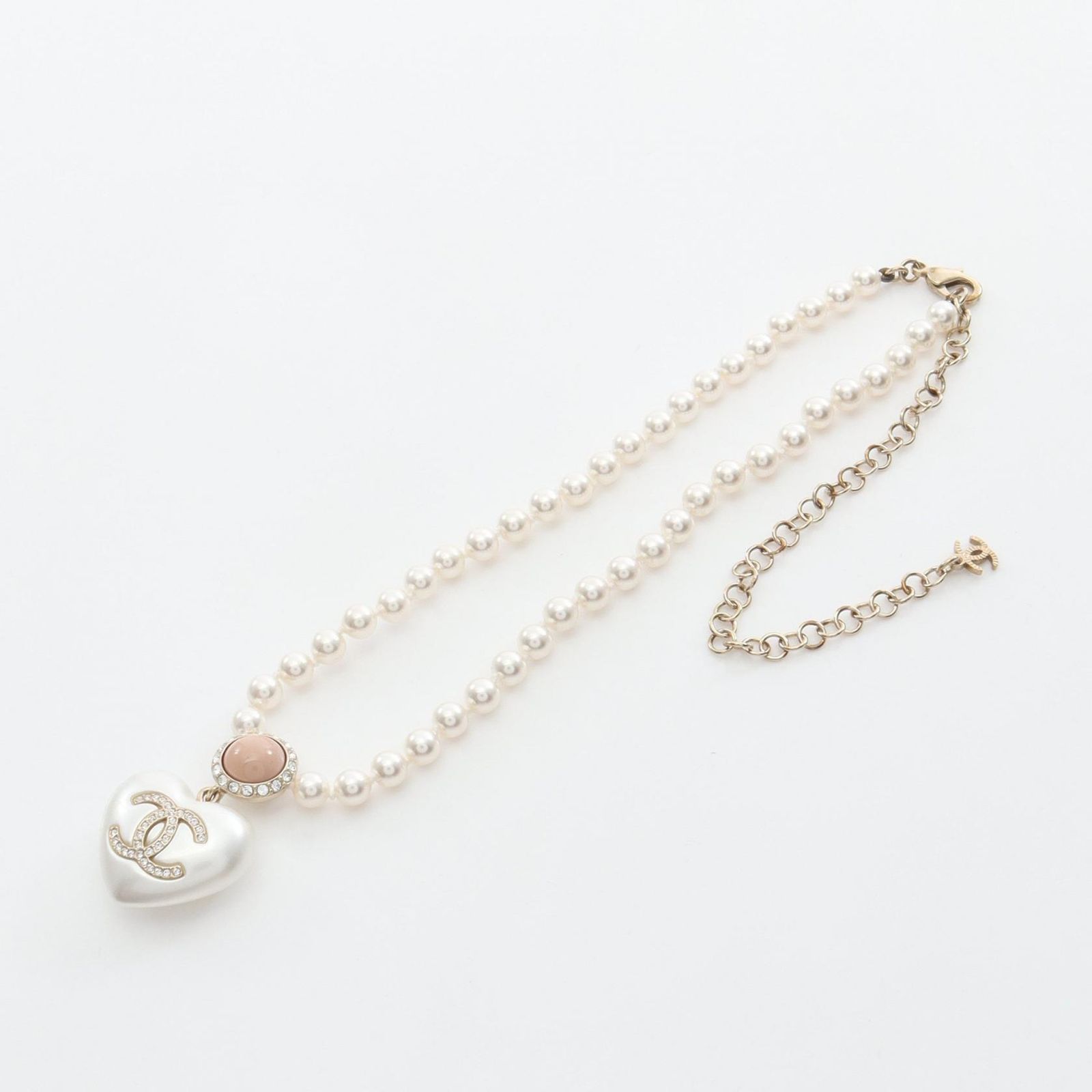 シャネル CHANEL ネックレス ココマーク ハート GP（ゴールドメッキ