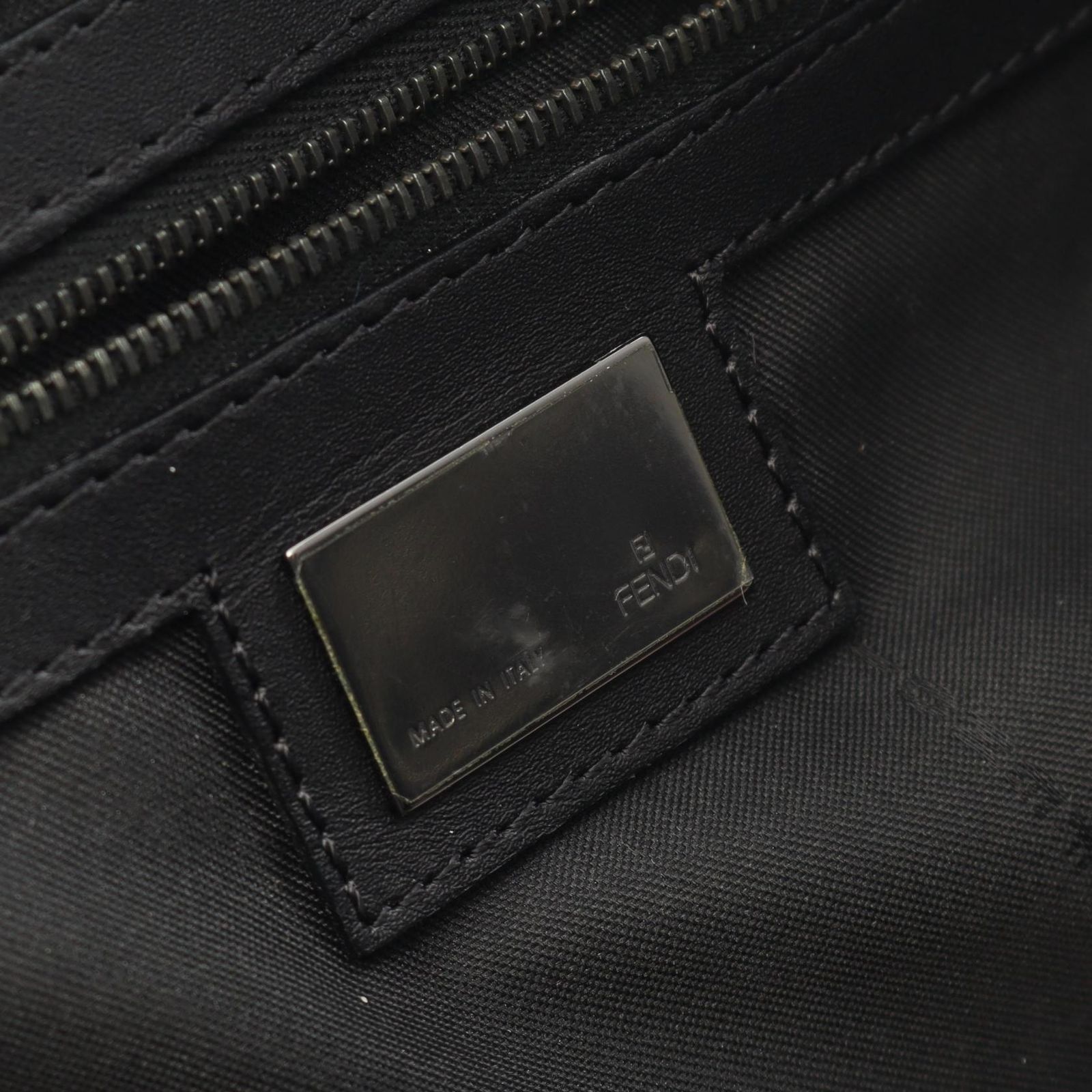 フェンディ FENDI ボストンバッグ ズッキーノ ダークブラウン