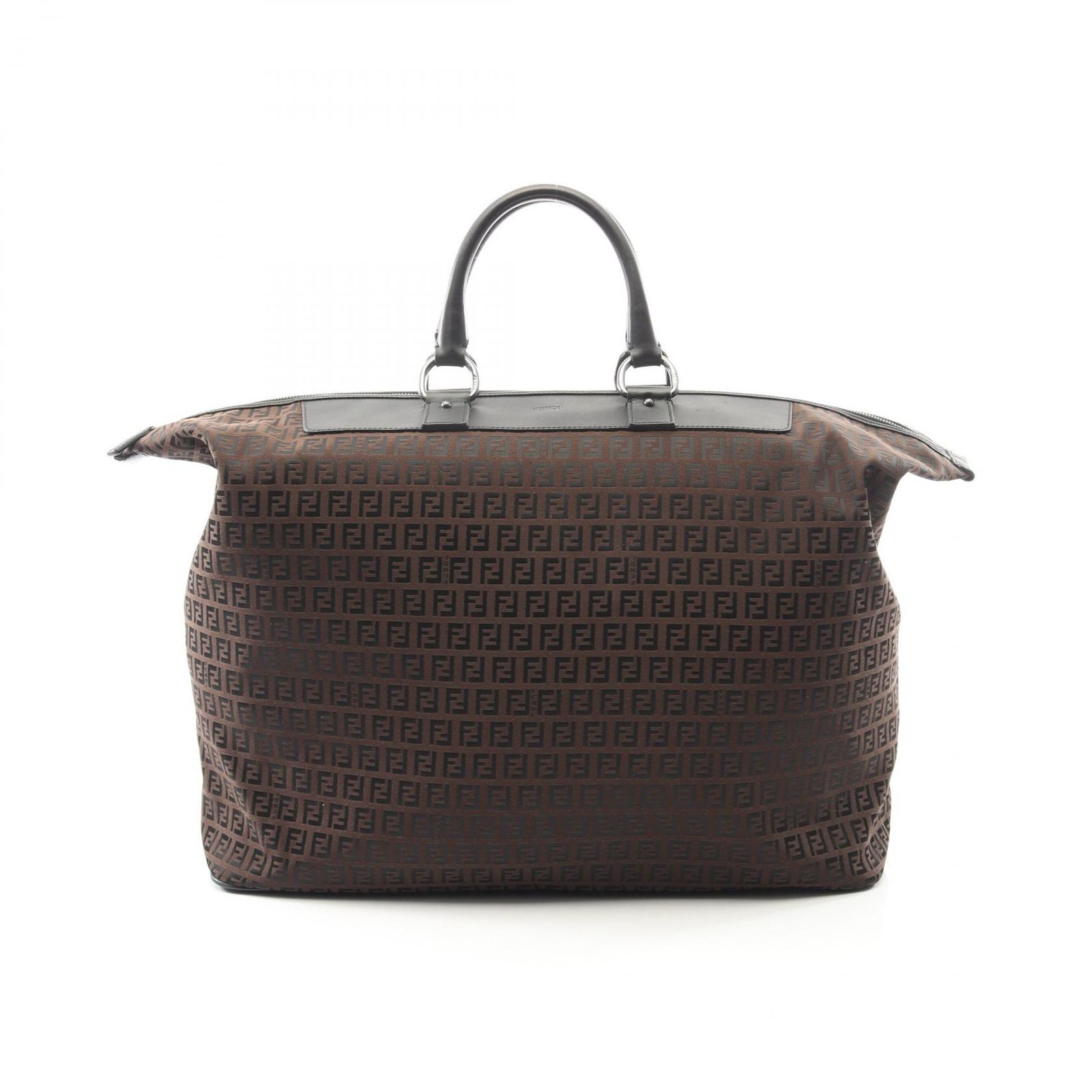 フェンディ FENDI ボストンバッグ ズッキーノ ダークブラウン