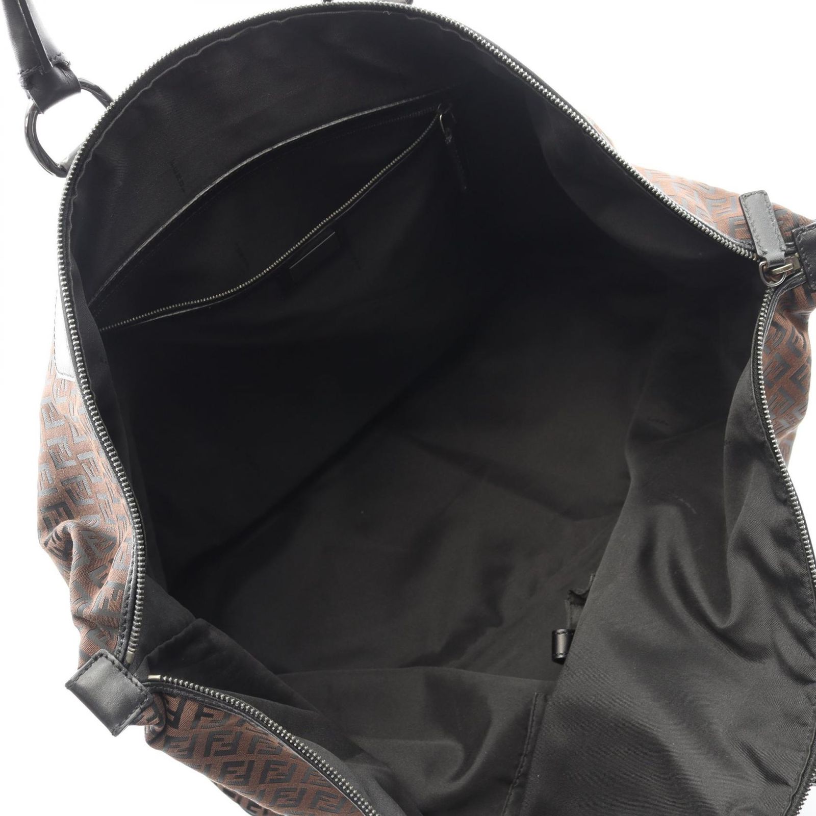 フェンディ FENDI ボストンバッグ ズッキーノ ダークブラウン