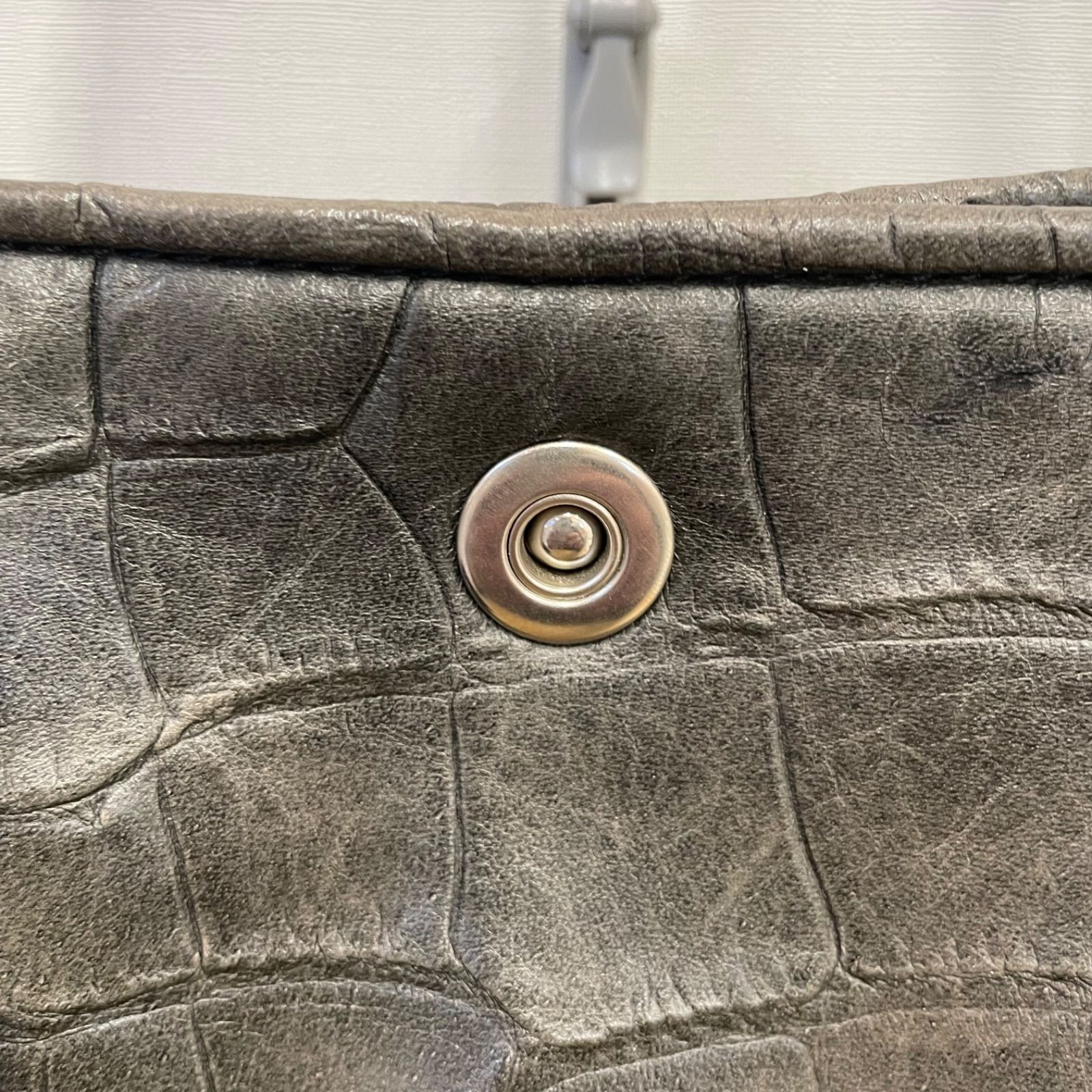 □バーニーズニューヨーク BARNEYS NEW YORK クロコ型押し トート