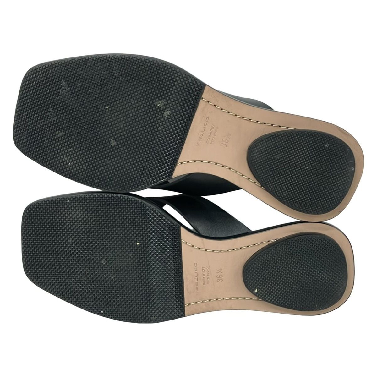 PELLICO(ペリーコ) ビーチサンダル 36 1/2 レディース - 黒 レザー