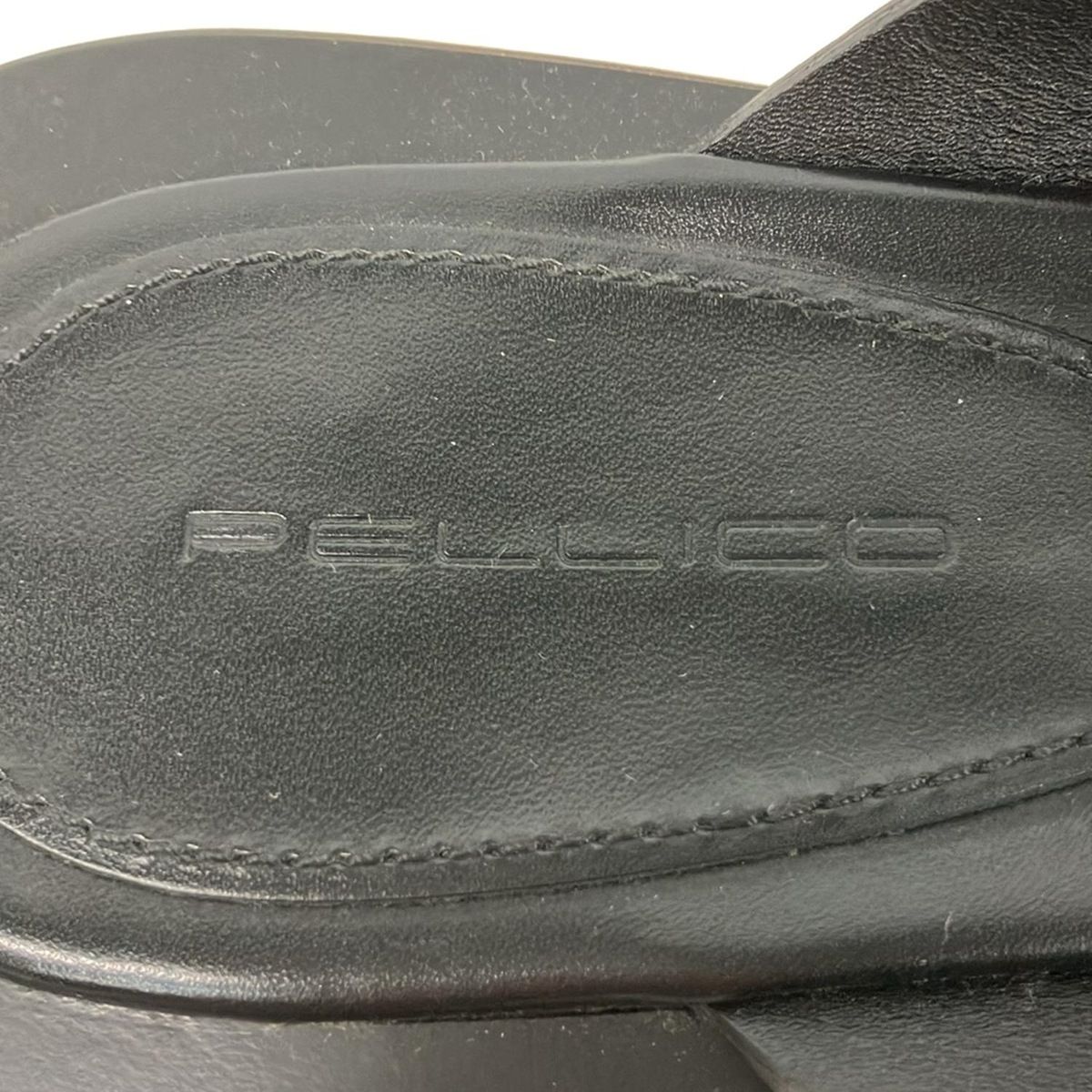 PELLICO(ペリーコ) ビーチサンダル 36 1/2 レディース - 黒 レザー