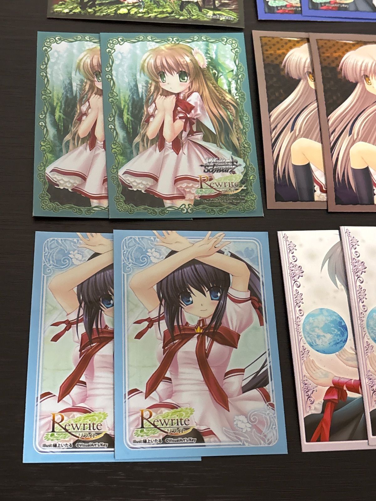 nvq72 スリーブ Rewrite リライト 9種 18枚 まとめ key 小鳥 全員集合