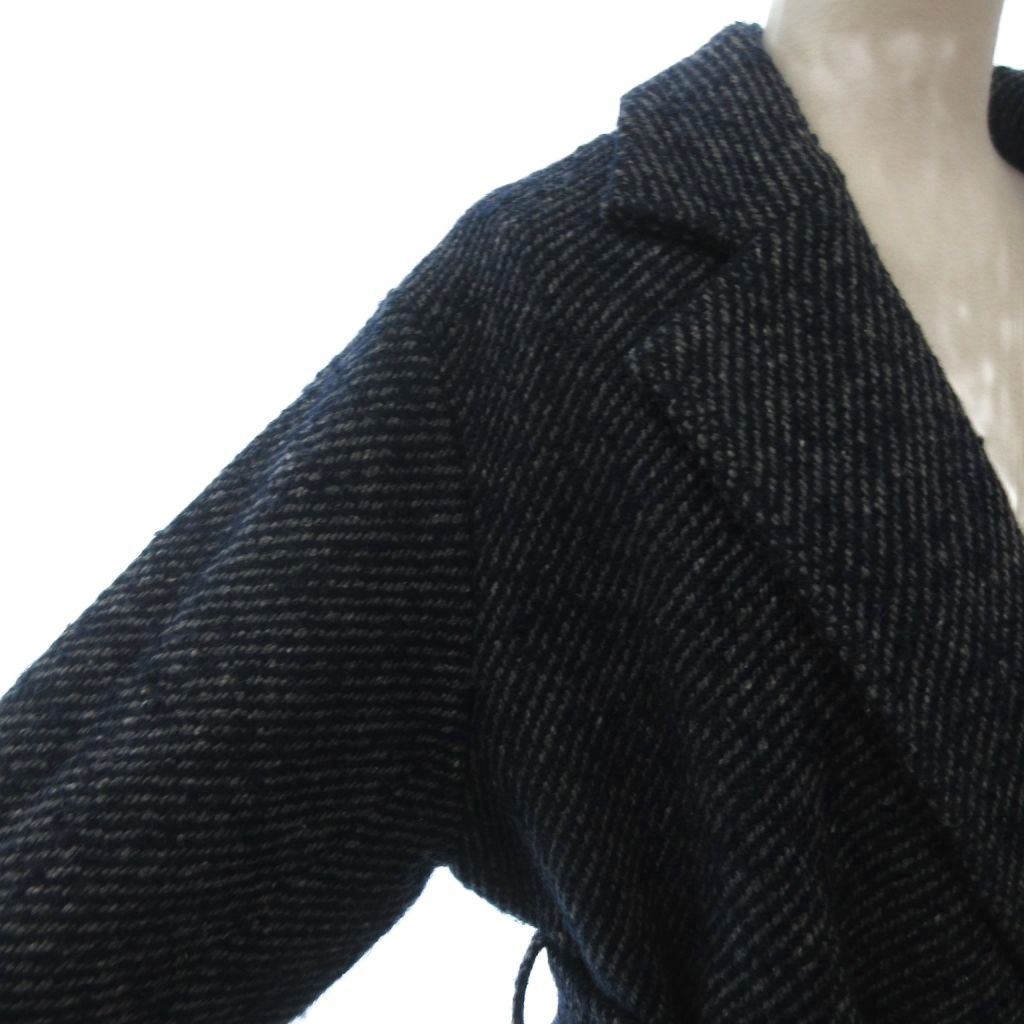 Mila Owen ツイードウールコート（サイズ1）新品未使用 ミラオーウェン Mila Owen ジグザグSTツイードハーフ コート ダブル