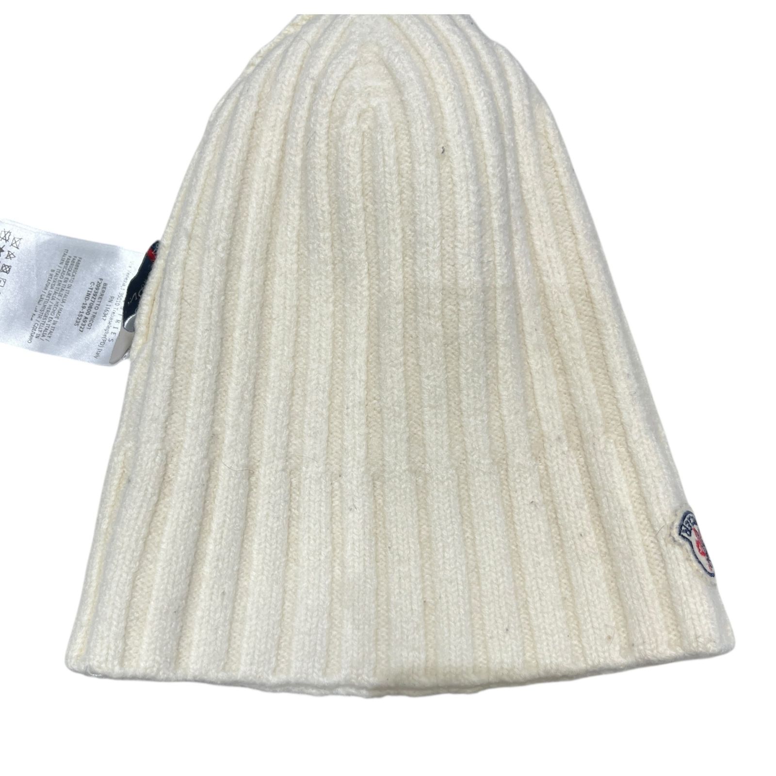 【新品未使用】Moncler ニット帽 ホワイト MONCLER - KNIT CAP （ホワイト） ニット帽 | 4.444glad