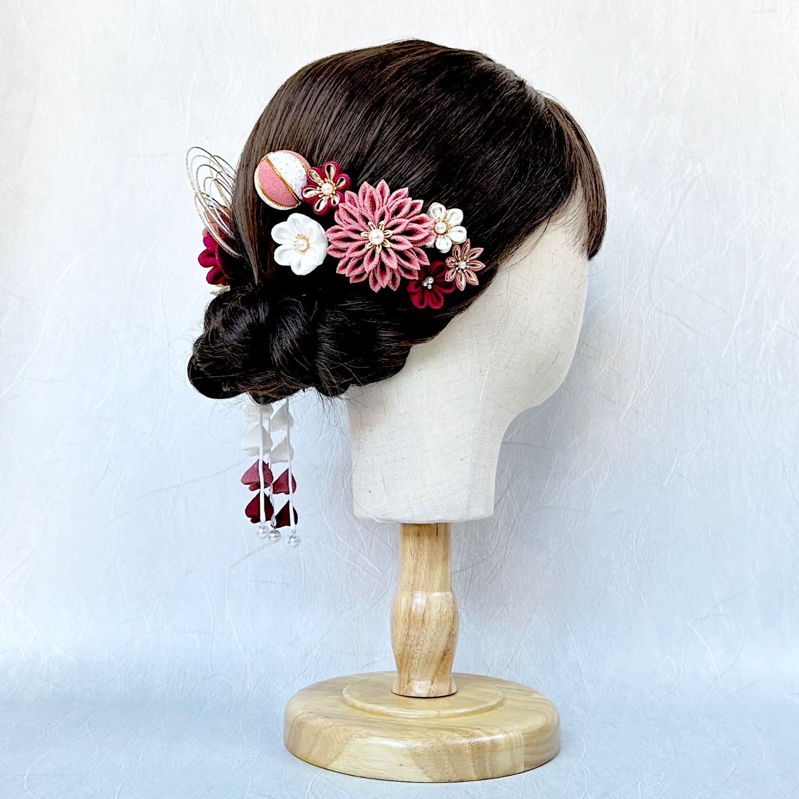 くすみピンク ボルドー