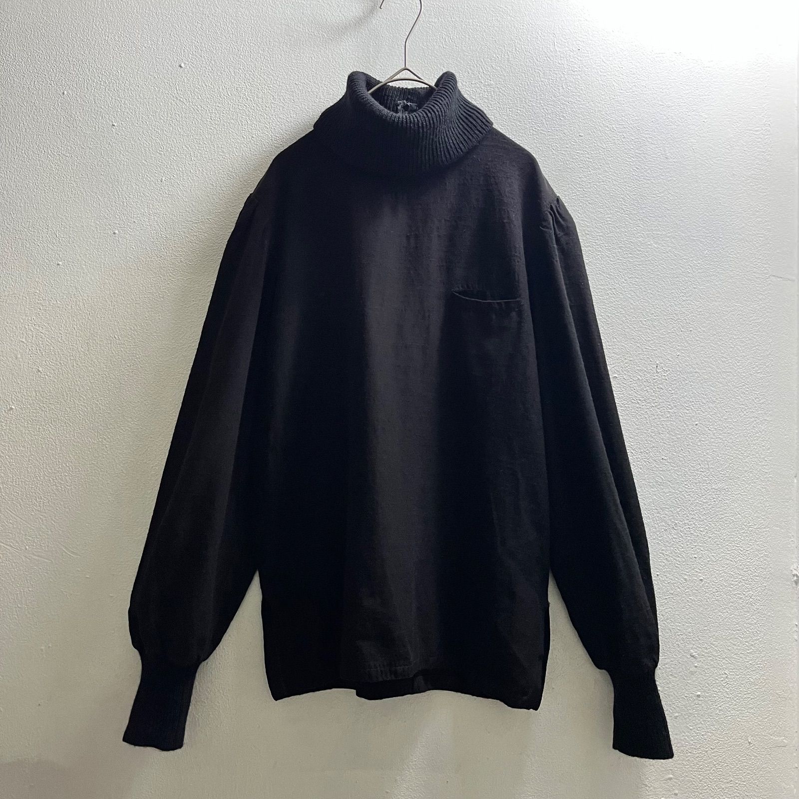 ヨーロッパ 70 s タートルネック シャツ ユーロ プルオーバー ニット スモックシャツ