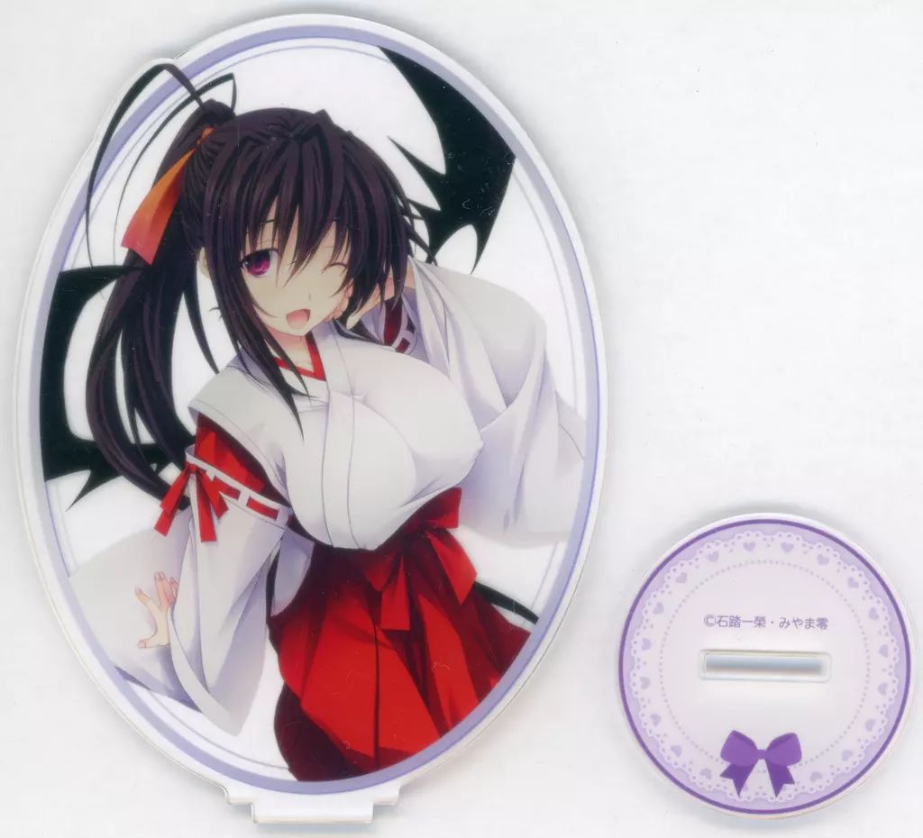 中古】アクリルスタンド・アクリルパネル 姫島朱乃 巫女服 アクリル