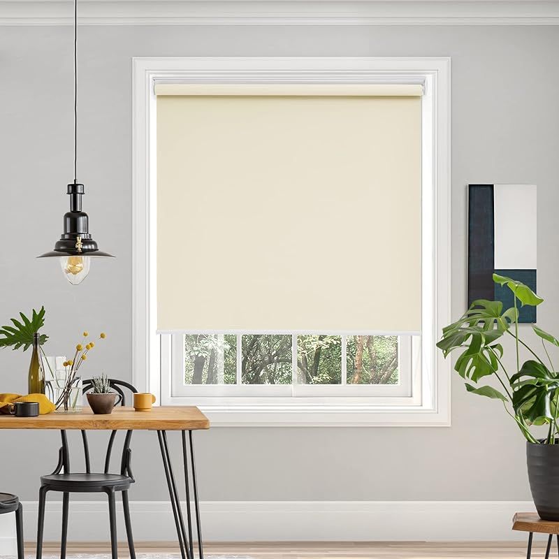 deconovo ベージュ ロールスクリーン　３本 deconovo つっぱり式ロールスクリーン – Deconovo JP