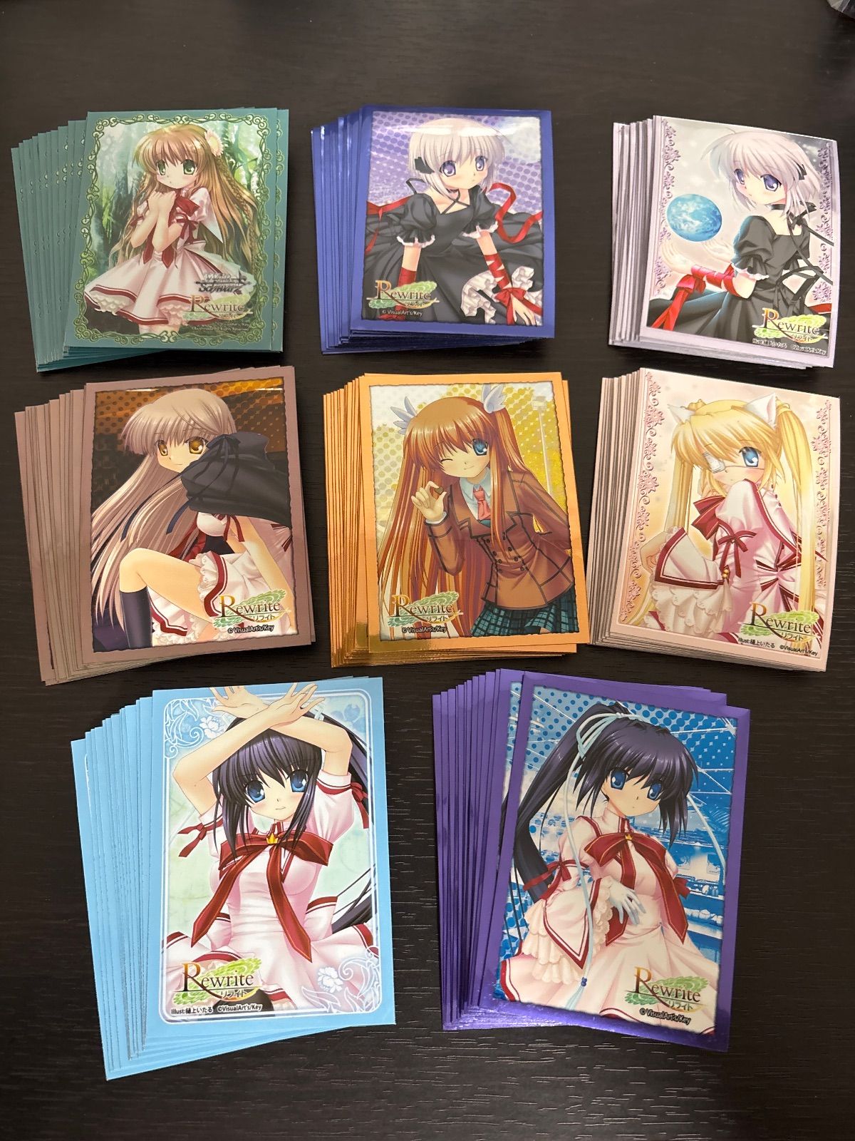 nvq76 スリーブ Rewrite リライト 8種類 各種15枚 まとめ key 小鳥 篝